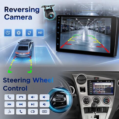 Car Radio Upgrade for Toyota Matrix 2009-2014, DSP, Carplay, YouTube Online in Kuwait