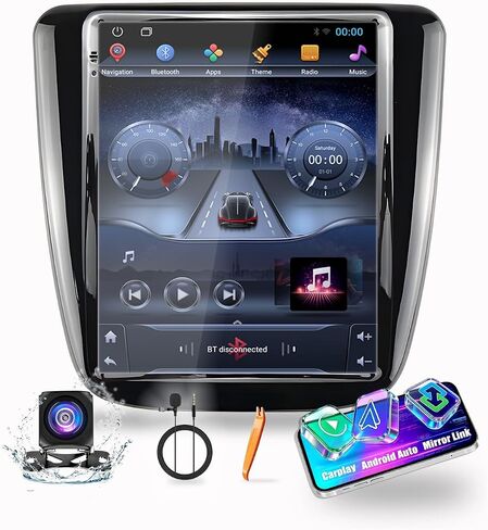 for Chevrolet Malibu 2016-2018 Tesla Style CarPlay Android Auto Navigation Stereo GPS Radio Reverse Camera 9.7" IPS Touchscreen Headunit Tablet Media Player, if Applicable Quad Core 2G+64G in Kuwait