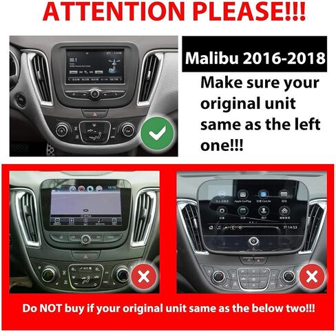 for Chevrolet Malibu 2016-2018 Tesla Style CarPlay Android Auto Navigation Stereo GPS Radio Reverse Camera 9.7" IPS Touchscreen Headunit Tablet Media Player, if Applicable Quad Core 2G+64G in Kuwait
