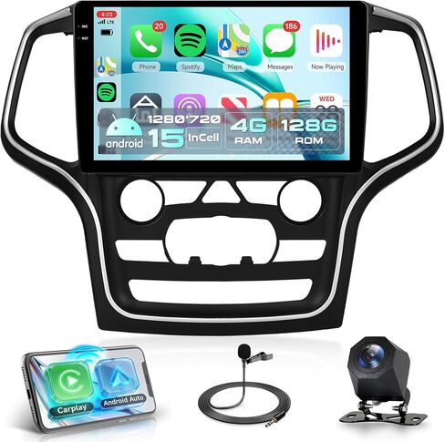 Rimoody 4G+64G 10.1'' Car Stereo Radio for Jeep Grand Cherokee 2014-2017 in Kuwait