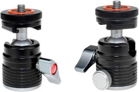 Tripod Ball Head 360 Degree Rotatable Mini Ball Head Mount Adapter Panoramic Tripod Head Camera Hot Shoe Mount Phone Tripod Mount Plug and Play Setup, T31D in Kuwait