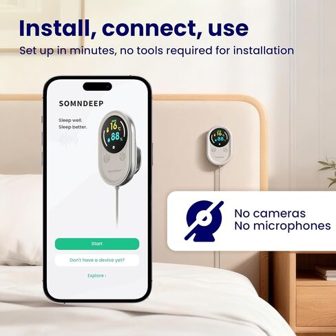 Non-Wearable Smart Sleep Tracker, Contactless Sleep Monitor Device in Kuwait