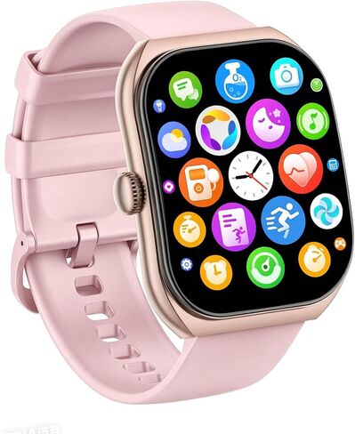 Smart Watch for Men Women Compatible with IOS Android Phone, 1.83" Full Touchscreen IP68 Waterproof Smart Watches,Fitness Tracker with Make/Recive Call 123+ Sport Modes Heart Rate/Sleep Monitor,Pink in Saudi Arabia
