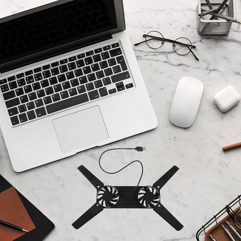 Laptop Cooling Pad Stand Anti Slip Feet with USB Charging, for Ultrabooks in Kuwait