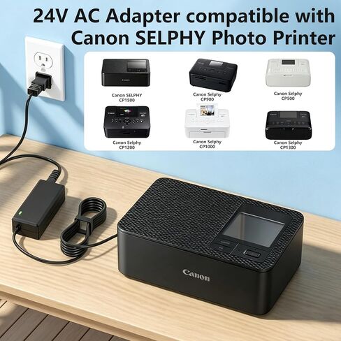 Power Cord for Canon SELPHY CP1500 CP900 CP800 CP760 Portable Photo Printer in Kuwait
