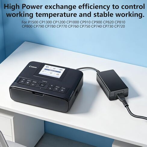 Power Cord for Canon SELPHY CP1500 CP900 CP800 CP760 Portable Photo Printer in Kuwait