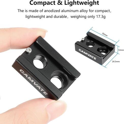 CAMVATE 3/8"-16 Anti-Twist Mount to Shoe Adapter-3978 in Kuwait