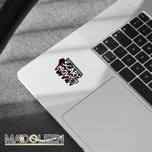 (5Pcs) What's Your Favorite Scary Movie Sticker 3 inch, Decor Gift for Halloween Waterproof Stickers Waterproof Vinyl Decal for Laptop, Water Bottles, Car, Phone in Kuwait