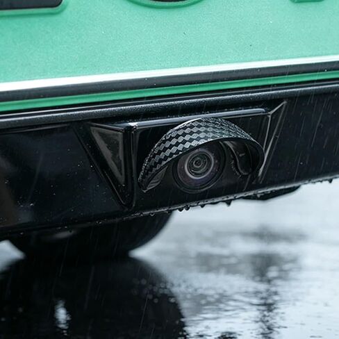 4 PCS Backup Camera Rain Hood Cover with Curved Black PVC Canopy in Kuwait
