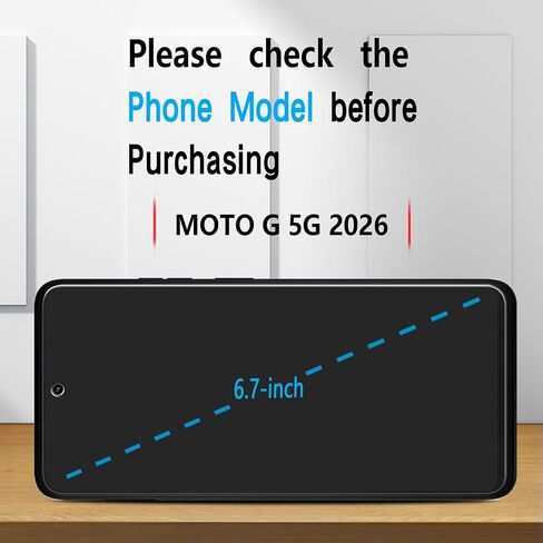 Slanku for Moto G 2026/Moto G Play 2026 Screen Protector Tempered Glass in Kuwait