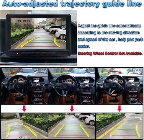 AHD 1080P Dynamic Trajectory Trunk Handle Backup Camera, for Audi A4L A5 A3 Q3 Q5 RS6 for VW Passat Tiguan Jetta Sharan Touareg Lavida Skoda, Reverse Rear View Cam TTXSCAM-SP01 in Kuwait