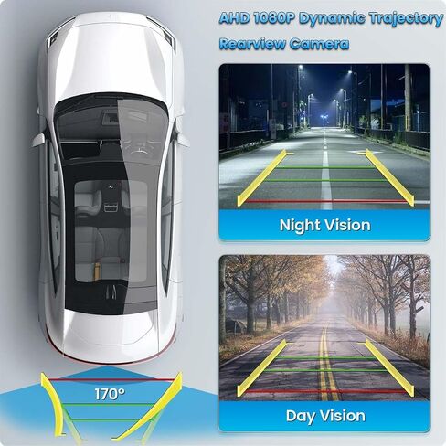 AHD 1080P Dynamic Trajectory Trunk Handle Backup Camera, for Audi A4L A5 A3 Q3 Q5 RS6 for VW Passat Tiguan Jetta Sharan Touareg Lavida Skoda, Reverse Rear View Cam TTXSCAM-SP01 in Kuwait