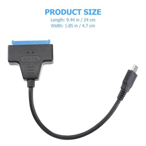 BESPORTBLE Type C to Serial Ata 3.0 Data Cable for 2.5 Inch Drives Black in Kuwait