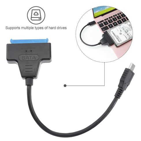 BESPORTBLE Type C to Serial Ata 3.0 Data Cable for 2.5 Inch Drives Black in Kuwait