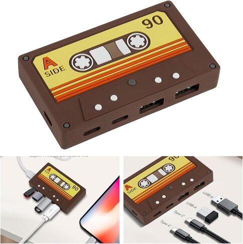 Retro Styles USB3.0 Type C Hubs Multifunctional 4 Port in Kuwait