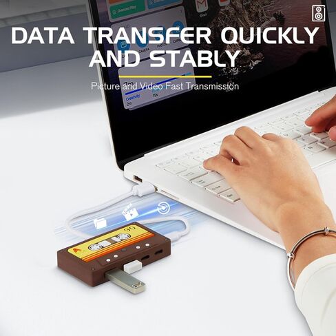 Retro Styles USB3.0 Type C Hubs Multifunctional 4 Port in Kuwait