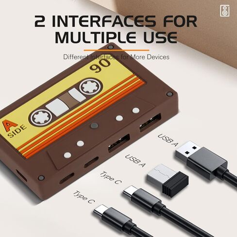 Retro Styles USB3.0 Type C Hubs Multifunctional 4 Port in Kuwait