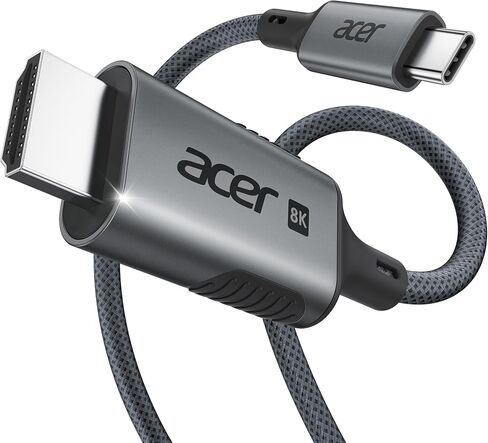 Acer 4-in-1 USB C Hub bundel with USB C to HDMI 2.1 Cable 6.6FT (8K@60Hz 4K@240Hz) in Kuwait