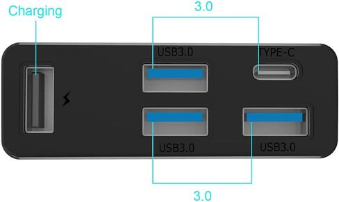USB3.0 Hub Docking Station for Steam Machine with 3 Ports Type C 3.0 Output in Kuwait
