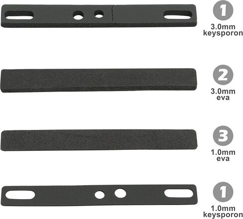 HONKID Keyboard Spacebar Foam, 4pcs Switch Silencer Pad for 6.25U Mechanical Keyboard Space Bar(6.25U) in Kuwait
