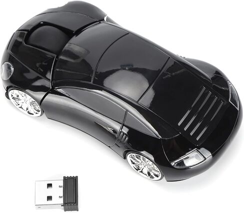 Laptop Mouse Wireless Mouse ABS 2.4G Cordless Optical (Black) in Kuwait