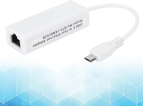 Fast Ethernet Adapter Micro USB to RJ45 10Mbps for 1.3/W Compact ABS in Kuwait
