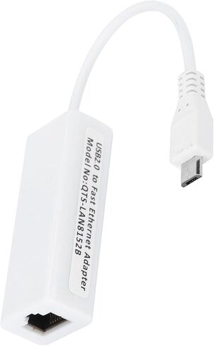 Fast Ethernet Adapter Micro USB to RJ45 10Mbps for 1.3/W Compact ABS in Kuwait