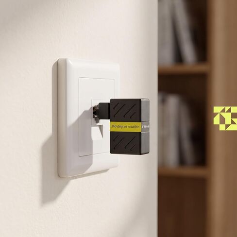 Right Angle Ethernet Adapter Gigabit Rotatable 360 Degree Rj45 in Kuwait