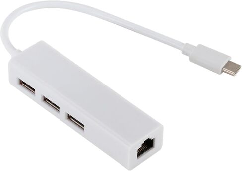 USB Ports 3 10 100mbps Network Adapter to Rj45 Type C in Kuwait