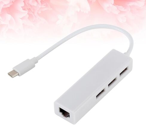 USB Ports 3 10 100mbps Network Adapter to Rj45 Type C in Kuwait