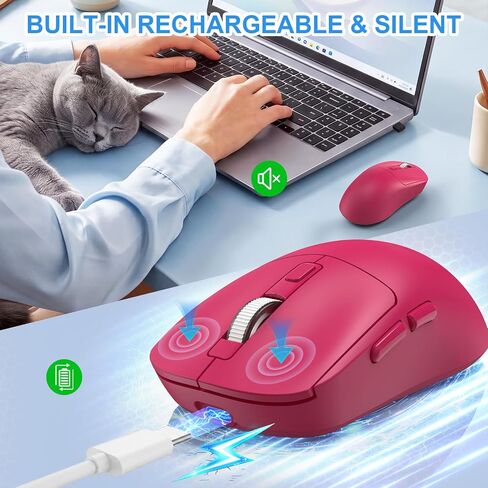 Bluetooth Wireless MacBook Mouse Rechargeable Computer Mice with Jiggler in Kuwait