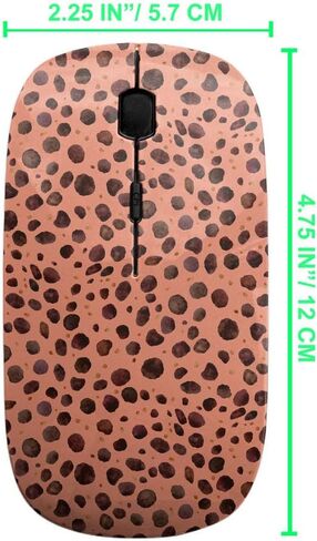2.4GHz USB Wireless Mouse, Watercolor Cheetah Pattern, Ergonomic Slim Computer Mice for Kids in Kuwait
