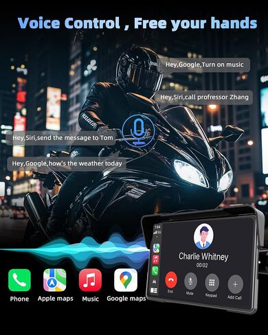 Wireless Motorcycle Carplay Android Auto with TPMS, GPS Navigation System in Kuwait