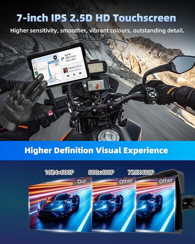 Wireless Motorcycle Carplay Android Auto with TPMS, GPS Navigation System in Kuwait