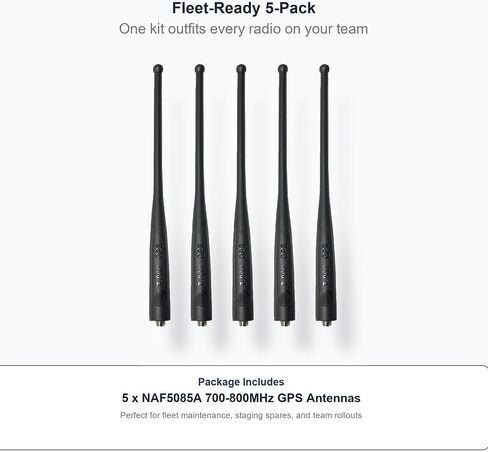 5-Pack NAF5085A 700/800MHz GPS Whip Antenna Replacement for APX4000 APX6000 in Kuwait