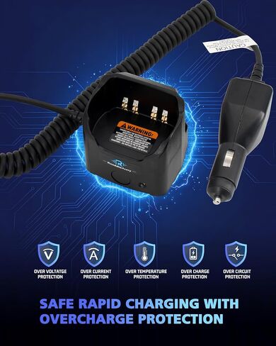 RLN6434A Replacement Travel Charger Compatible with Motorola APX6000 APX6000XE APX7000 APX7000XE APX8000 APX8000XE SRX2200 Radios with Mounting Bracket and DC Plug in Kuwait