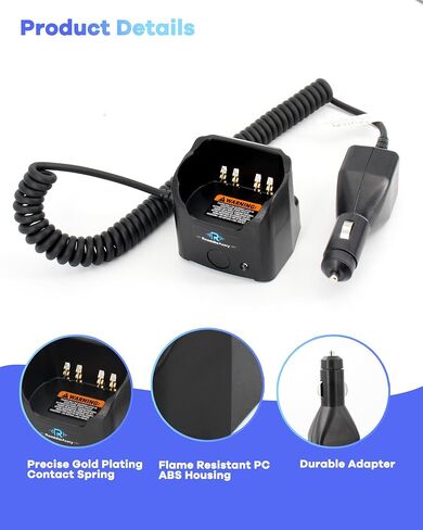 RLN6434A Replacement Travel Charger Compatible with Motorola APX6000 APX6000XE APX7000 APX7000XE APX8000 APX8000XE SRX2200 Radios with Mounting Bracket and DC Plug in Kuwait