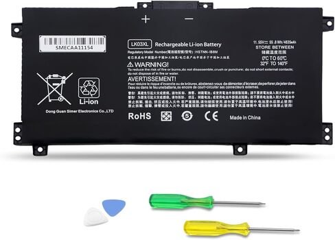 JEIBAO LK03XL 916814-855 Battery Replacement for HP Envy x360 Convertible 17m-ae0xx 17-bw 17m-ae111dx 15m-bp1xx 15m-cn0xxx 15-cn0xxx 15m-cp0xxx 15m-cn0012dx 15m-cn0011dx l09281-855 11.55V/55.8WH in Kuwait
