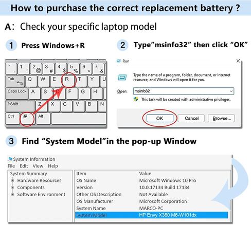 JEIBAO LK03XL 916814-855 Battery Replacement for HP Envy x360 Convertible 17m-ae0xx 17-bw 17m-ae111dx 15m-bp1xx 15m-cn0xxx 15-cn0xxx 15m-cp0xxx 15m-cn0012dx 15m-cn0011dx l09281-855 11.55V/55.8WH in Kuwait