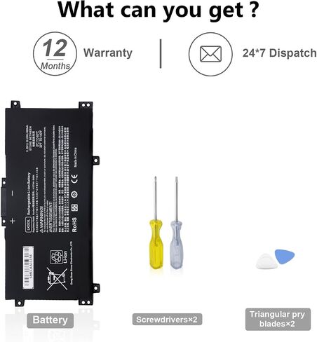 JEIBAO LK03XL 916814-855 Battery Replacement for HP Envy x360 Convertible 17m-ae0xx 17-bw 17m-ae111dx 15m-bp1xx 15m-cn0xxx 15-cn0xxx 15m-cp0xxx 15m-cn0012dx 15m-cn0011dx l09281-855 11.55V/55.8WH in Kuwait