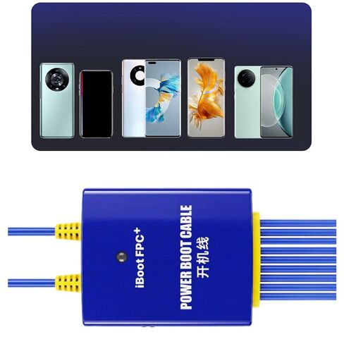 Motherboard Power on Cable for Phone Repair with Reinforced Ribbon Cables, Metal Housing Service Table Accessory for Diagnostic Power Checks and Setup Phone Motherboard Boot Cable Repair on Check Fpc in Kuwait