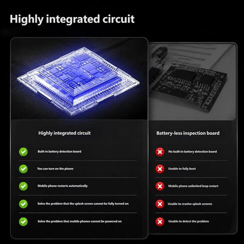 Motherboard Power on Cable for Phone Repair with Reinforced Ribbon Cables, Metal Housing Service Table Accessory for Diagnostic Power Checks and Setup Phone Motherboard Boot Cable Repair on Check Fpc in Kuwait