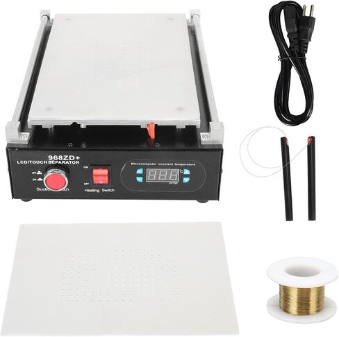 Screen Separator Machine with 14 inch 800W Heating Plate, Aluminum Alloy, Built in Vacuum Pump, LED Display, for Phone and Tablet Glass LCD Separation in Kuwait