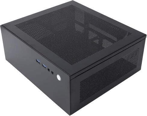 PC Case Sturdy Mesh Design Excellent Heat Dissipation for ITX Motherboards Gaming Setup Cold Roll Steel 205x232x90mm in Kuwait