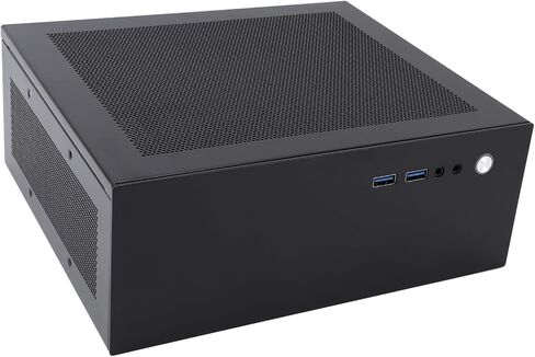 PC Case Sturdy Mesh Design Excellent Heat Dissipation for ITX Motherboards Gaming Setup Cold Roll Steel 205x232x90mm in Kuwait