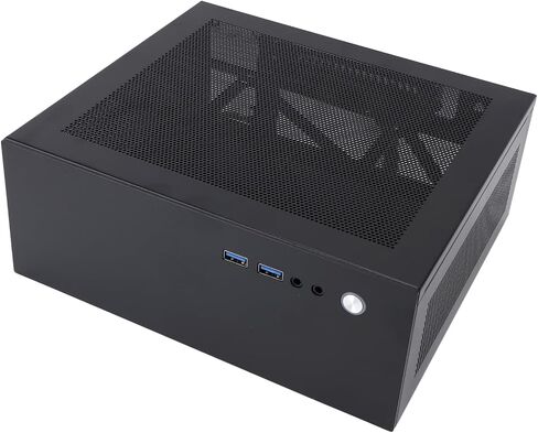 PC Case Sturdy Mesh Design Excellent Heat Dissipation for ITX Motherboards Gaming Setup Cold Roll Steel 205x232x90mm in Kuwait