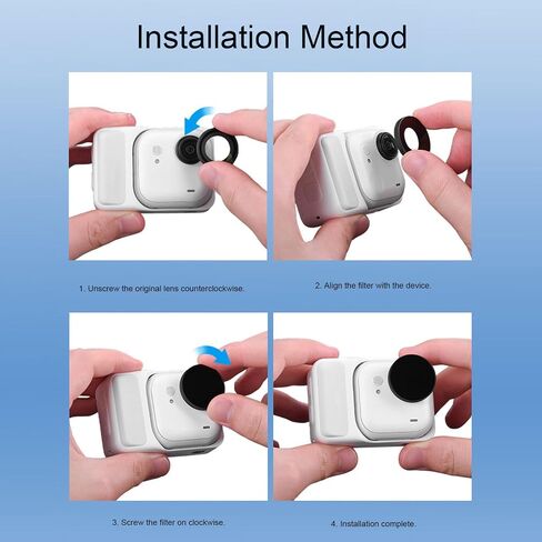 Yctze CPL Filter for Action Camera, Multi Coated HD Optical Glass Polarizer in Kuwait