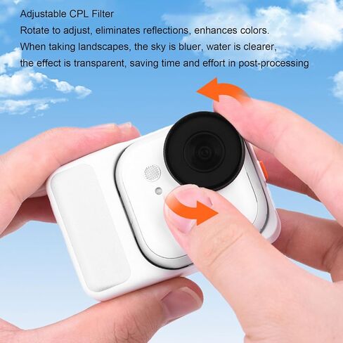 Yctze CPL Filter for Action Camera, Multi Coated HD Optical Glass Polarizer in Kuwait