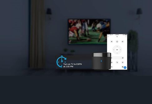 BroadLink RM4 Mini IR Universal Remote Control (2.4 GHz Wi-Fi Only), Smart Home Automation Wi-Fi Infrared Blaster for TV, AC, STB Audio, Works with Alexa, Google Home, IFTTT in Kuwait