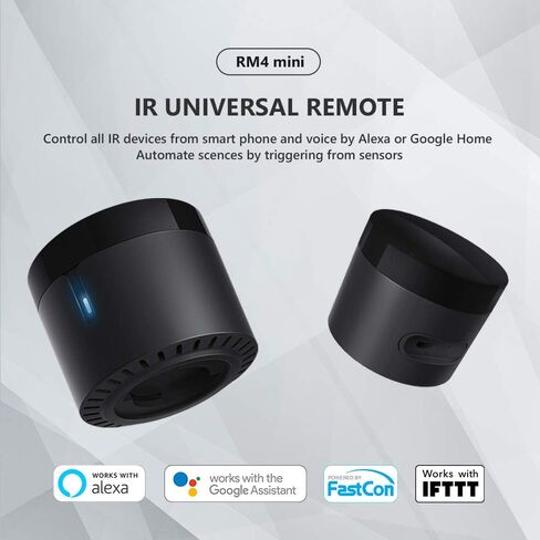 BroadLink RM4 Mini IR Universal Remote Control (2.4 GHz Wi-Fi Only), Smart Home Automation Wi-Fi Infrared Blaster for TV, AC, STB Audio, Works with Alexa, Google Home, IFTTT in Kuwait